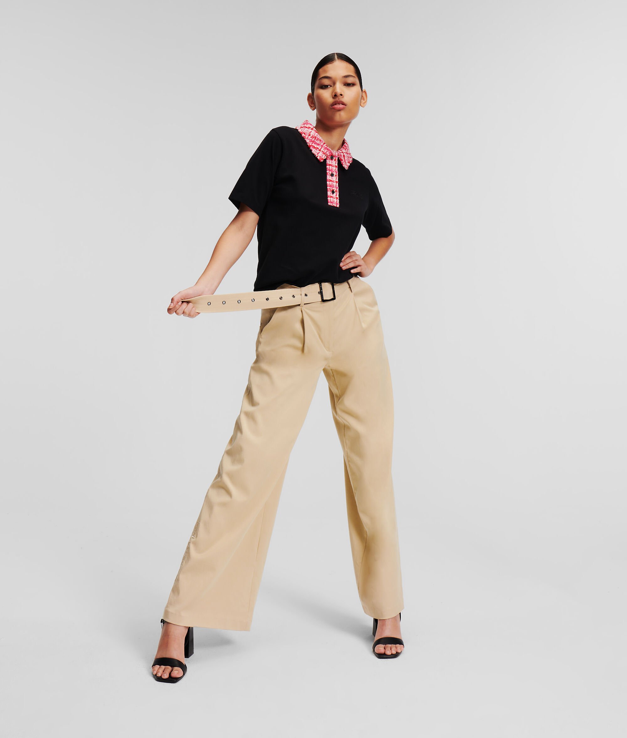 (image for) Aesthetic Wide-leg High-waist Trousers